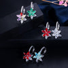 Women Multi Colour Cubic Zirconia Stud Earrings freeshipping - Tyche Ace