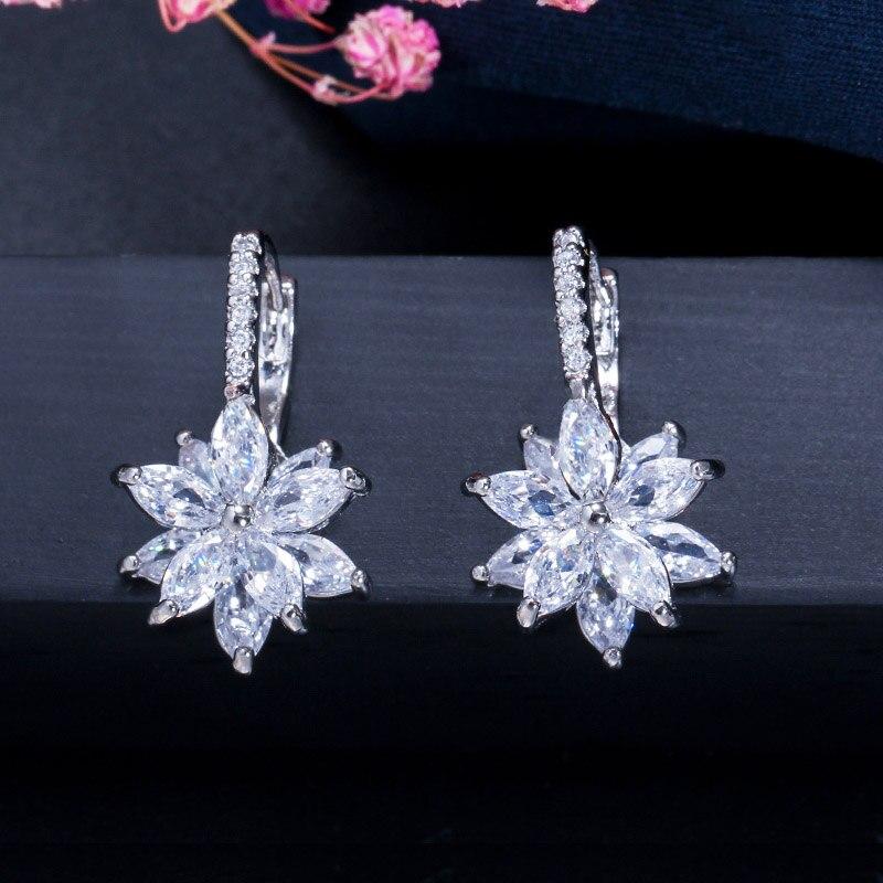 Women Multi Colour Cubic Zirconia Stud Earrings freeshipping - Tyche Ace