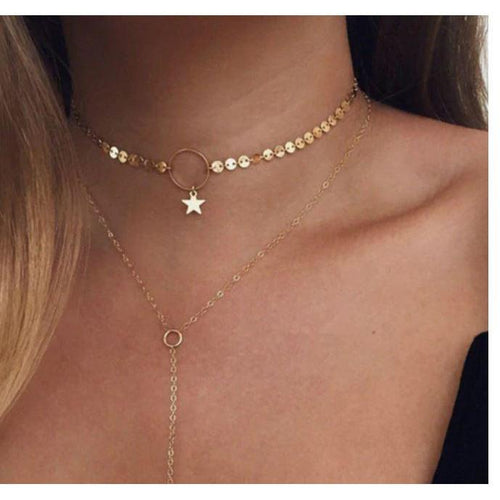 Women Multi Layer Long Necklaces & Pearl Chokers freeshipping - Tyche Ace