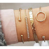 Women Multi-layers Gold Silver Colour Beads Sequins Set Bracelets freeshipping - Tyche Ace