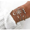 Women Multi-layers Gold Silver Colour Beads Sequins Set Bracelets freeshipping - Tyche Ace