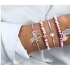 Women Multi-layers Gold Silver Colour Beads Sequins Set Bracelets freeshipping - Tyche Ace