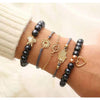 Women Multi-layers Gold Silver Colour Beads Sequins Set Bracelets freeshipping - Tyche Ace