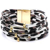 Women Multi-layers Gold Silver Colour Beads Sequins Set Bracelets freeshipping - Tyche Ace