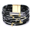 Women Multi-layers Gold Silver Colour Beads Sequins Set Bracelets freeshipping - Tyche Ace