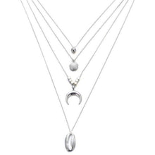 Load image into Gallery viewer, Women Multilayer Crystal Moon Necklaces, Pendants and Vintage Charm Gold Chokers freeshipping - Tyche Ace
