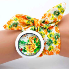 Load image into Gallery viewer, Women Floral Fabric Design Wrist Watches freeshipping - Tyche Ace
