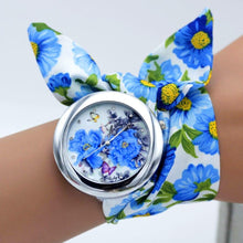 Load image into Gallery viewer, Women New Design Floral Fabric Wrist Watches freeshipping - Tyche Ace
