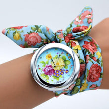 Load image into Gallery viewer, Women New Design Floral Fabric Wrist Watches freeshipping - Tyche Ace
