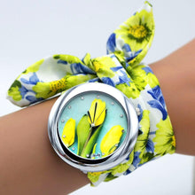 Load image into Gallery viewer, Women New Design Floral Fabric Wrist Watches freeshipping - Tyche Ace
