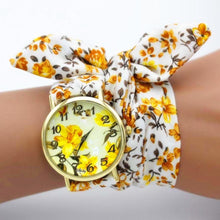 Load image into Gallery viewer, Women Floral Fabric Design Wrist Watches freeshipping - Tyche Ace
