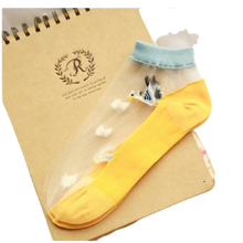 Load image into Gallery viewer, Women Ocean Series Sheer Mesh Silk Ultra-Thin Transparent Lace Socks freeshipping - Tyche Ace
