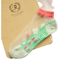 Load image into Gallery viewer, Women Ocean Series Sheer Mesh Silk Ultra-Thin Transparent Lace Socks freeshipping - Tyche Ace
