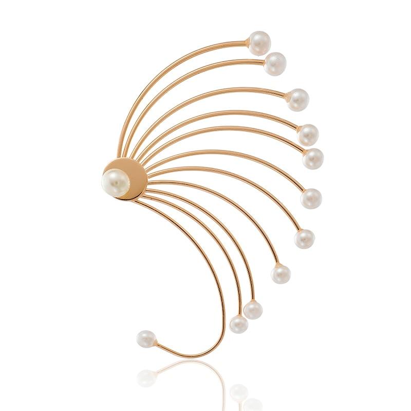 Women Pearl Waterdrop Design Geometric Earrings freeshipping - Tyche Ace