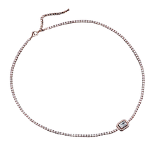 Load image into Gallery viewer, Women Rectangle Cubic Zirconia Choker Necklaces freeshipping - Tyche Ace
