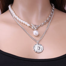 Load image into Gallery viewer, Women Retro Geometric Baroque Pearl Pendant Necklaces freeshipping - Tyche Ace
