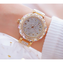 Load image into Gallery viewer, Women Rhinestone Crystal Bracelet Stainless Steel Watches freeshipping - Tyche Ace
