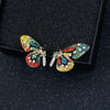 Women Rhinestone Wild Personality  Metal Butterfly Wings Earrings freeshipping - Tyche Ace