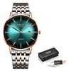 Women Rose Gold Steel Strap Women Wrist Watches freeshipping - Tyche Ace