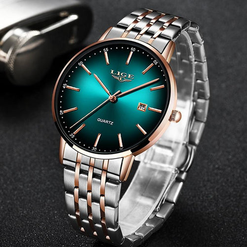 Women Rose Gold Steel Strap Women Wrist Watches freeshipping - Tyche Ace