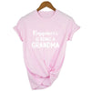 Women Short Sleeve Happiness Is Being A Grandma T-Shirt freeshipping - Tyche Ace