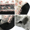 Women Silk Breathable Transparent Ultra Thin Crystal Rose Flower Lace Socks freeshipping - Tyche Ace