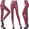 Women Slim Shiny Wet Look Faux Leather  Pants Leggings freeshipping - Tyche Ace