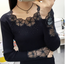 Load image into Gallery viewer, Women Stunning Slim Knitted Lace Patchwork Sweaters freeshipping - Tyche Ace
