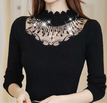 Load image into Gallery viewer, Women Stunning Slim Knitted Lace Patchwork Sweaters freeshipping - Tyche Ace
