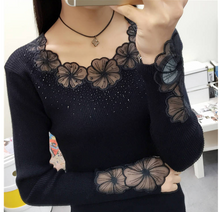 Load image into Gallery viewer, Women Stunning Slim Knitted Lace Patchwork Sweaters freeshipping - Tyche Ace
