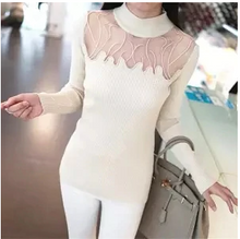 Load image into Gallery viewer, Women Stunning Slim Knitted Lace Patchwork Sweaters freeshipping - Tyche Ace
