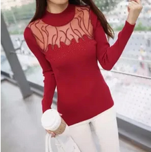 Load image into Gallery viewer, Women Stunning Slim Knitted Lace Patchwork Sweaters freeshipping - Tyche Ace
