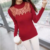Women Stunning Slim Knitted Lace Patchwork Sweaters freeshipping - Tyche Ace