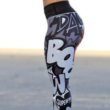 Load image into Gallery viewer, Women Stylish Comic Digital Print High Waist Push Up Workout Leggings Pants freeshipping - Tyche Ace
