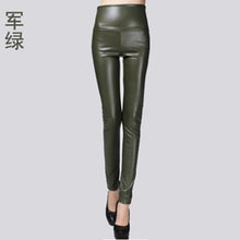 Load image into Gallery viewer, Women Stylish Winter PU Faux Leather Stretchy Skinny Trousers freeshipping - Tyche Ace
