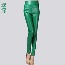 Load image into Gallery viewer, Women Stylish Winter PU Faux Leather Stretchy Skinny Trousers freeshipping - Tyche Ace
