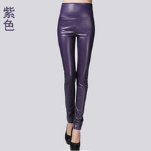 Load image into Gallery viewer, Women Stylish Winter PU Faux Leather Stretchy Skinny Trousers freeshipping - Tyche Ace
