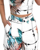 Women Summer 2-Piece Sleeveless Print Top and Shorts Set freeshipping - Tyche Ace