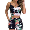 Women Summer 2-Piece Sleeveless Print Top and Shorts Set freeshipping - Tyche Ace