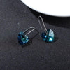 Women Swarovski Crystal Heart Drop Earrings freeshipping - Tyche Ace