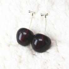 Load image into Gallery viewer, Women Sweet Red Fruit Gold Drop Dangle Earrings freeshipping - Tyche Ace
