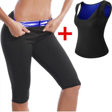 Load image into Gallery viewer, Women Thermo Slimming Body Shaper Sweat Sauna Pants &amp; Vest freeshipping - Tyche Ace
