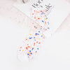 Women Ultra-thin Glass filament Printing Dots  Stripe Transparent Socks freeshipping - Tyche Ace