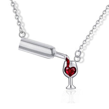 Load image into Gallery viewer, Women Unique Love Wine  Design Cubic Zirconia Necklaces freeshipping - Tyche Ace
