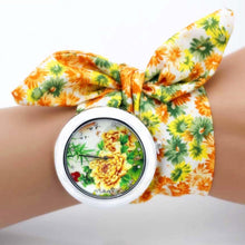 Load image into Gallery viewer, Women Unique New Design Floral Fabric Wrist Watches freeshipping - Tyche Ace
