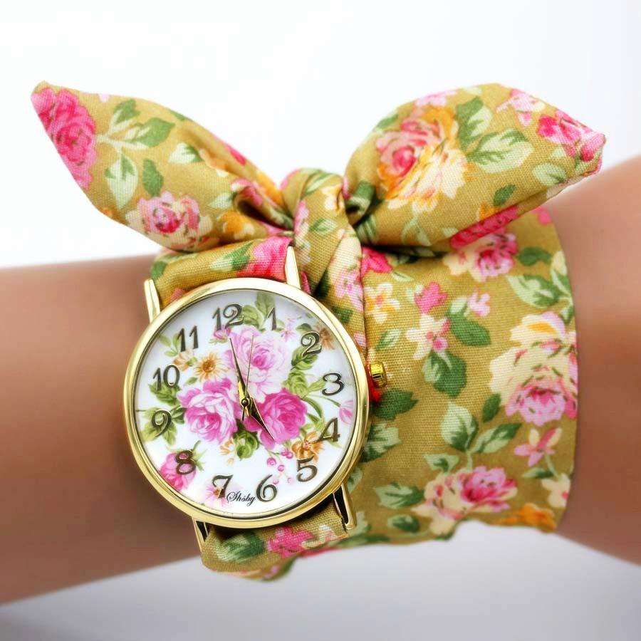 Women Unique New Design Floral Fabric Wrist Watches freeshipping - Tyche Ace