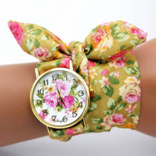 Load image into Gallery viewer, Women Unique New Design Floral Fabric Wrist Watches freeshipping - Tyche Ace
