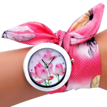 Load image into Gallery viewer, Women Unique New Design Floral Fabric Wrist Watches freeshipping - Tyche Ace
