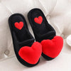 Non Slip Plush Heart Design Fluffy Slippers For Women freeshipping - Tyche Ace