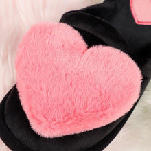 Load image into Gallery viewer, Non Slip Plush Heart Design Fluffy Slippers For Women freeshipping - Tyche Ace
